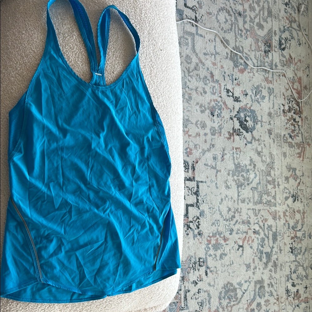 Lululemon tank top. Vibrant Blue Racerback Tank